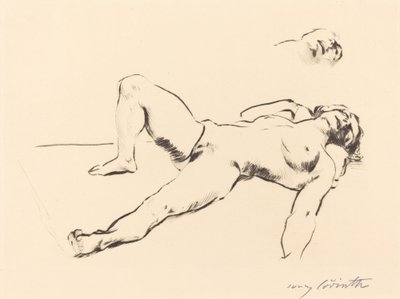 Reclining Female Nude II by Lovis Corinth