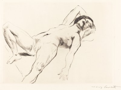 Reclining Female Nude I by Lovis Corinth