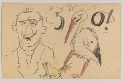Lovis Corinth to Carl Strathmann: Postcard, Postmarked September 11, 1916 by Lovis Corinth