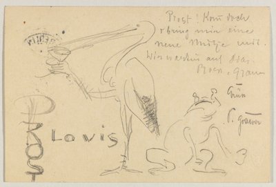 Lovis Corinth to Carl Strathmann: Postcard, Postmarked September 20, 1906 by Lovis Corinth