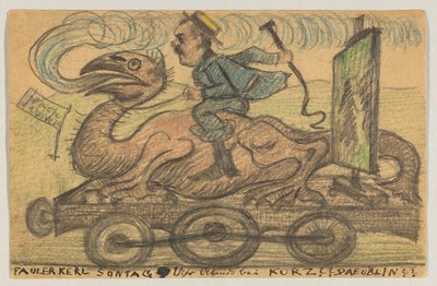 Lovis Corinth to Carl Strathmann: Postcard, Postmarked June 22, 1895 (Ambulant) by Lovis Corinth