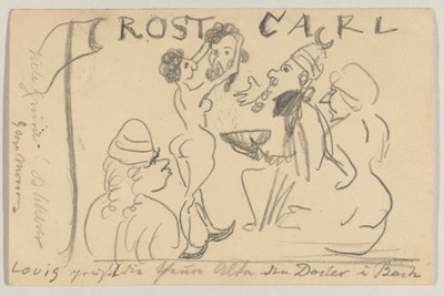 Lovis Corinth to Carl Strathmann: Postcard, Postmarked May 22, 1905 by Lovis Corinth