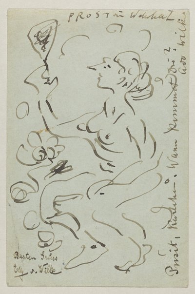 Lovis Corinth to Carl Strathmann: Postcard, Postmarked March 25, 1906 by Lovis Corinth