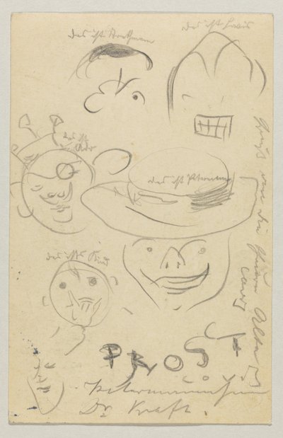 Lovis Corinth to Carl Strathmann: Postcard, Postmarked March 27, 1905 by Lovis Corinth
