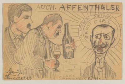Lovis Corinth to Carl Strathmann: Postcard, Postmarked September 28, 1896 by Lovis Corinth