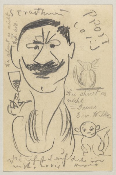 Lovis Corinth to Carl Strathmann: Postcard, Postmarked March 29, 1904 by Lovis Corinth