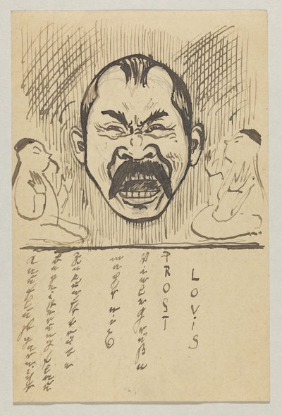 Lovis Corinth to Carl Strathmann: Postcard, Postmarked October 29, 1899 by Lovis Corinth