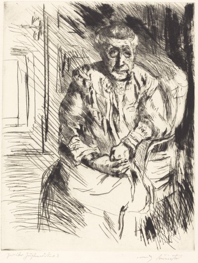 Mother-in-Law, 1919 by Lovis Corinth