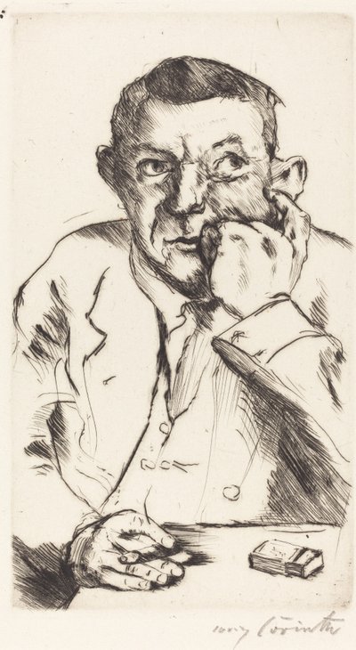 Portrait of a Man Smoking, 1916 by Lovis Corinth