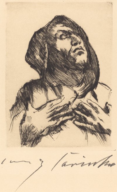 Monk Gazing Upward, 1916 by Lovis Corinth