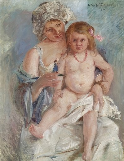 Mother and Child (Charlotte Corinth and Wilhelmine) by Lovis Corinth