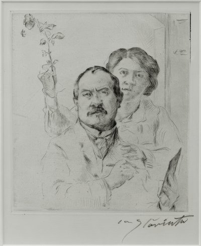 Self-Portrait with His Wife Charlotte Berend-Corinth by Lovis Corinth