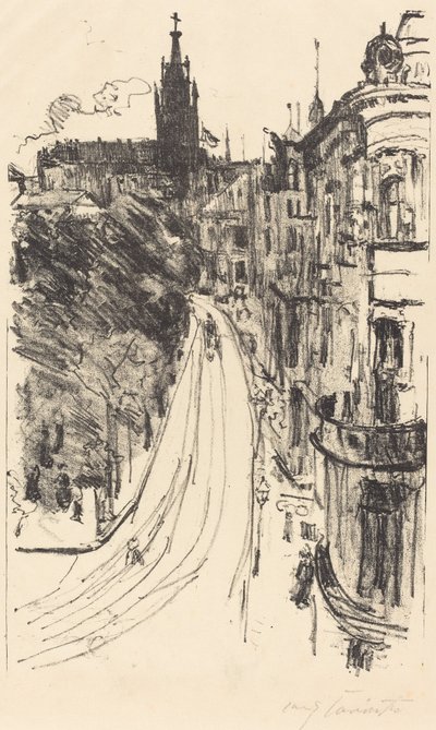 Street in Königsberg by Lovis Corinth