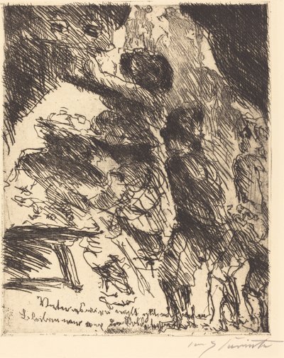 Father, It Will Not End Well, Let Us Stay Away from the Soldiers by Lovis Corinth