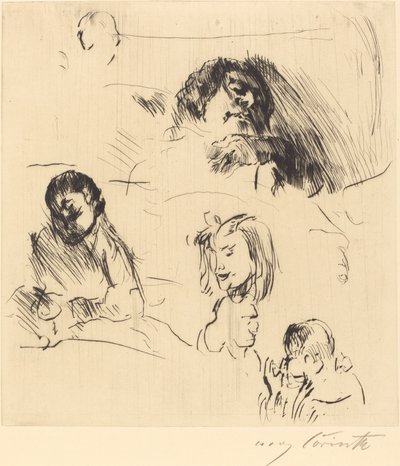 Portrait Sketches by Lovis Corinth