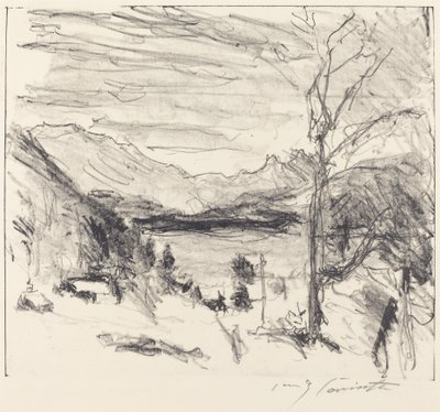Walchensee in Fog by Lovis Corinth