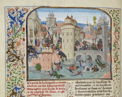 Defeat of the Jacquerie on 9 June 1358 by Loyset Liedet