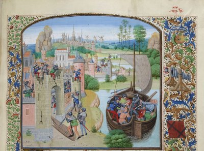 Massacre of Ghent traders at Audenarde 1380, ca 1470-1475 by Loyset Liedet