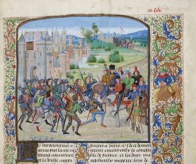 Return of Charles VI to Paris, ca 1470-1475 by Loyset Liedet