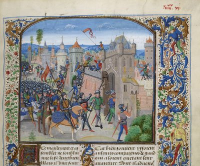 Siege of Ghent by Louis II of Male by Loyset Liedet