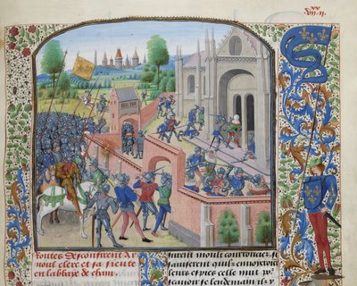 Taking of the Ename Abbey, 1381, ca 1470-1475 by Loyset Liedet