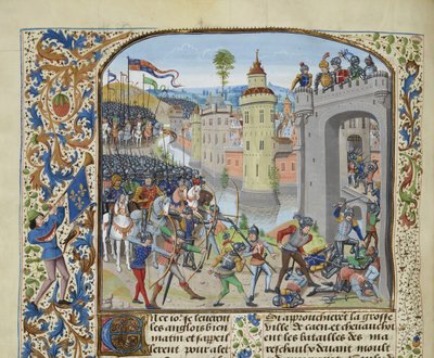 The Battle of Caen in 1346 by Loyset Liedet