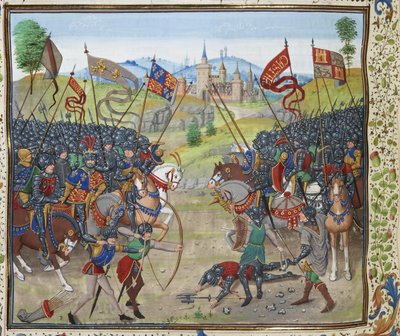 The Battle of Nájera on 3 April 1367, ca. 1470-1475 by Loyset Liedet