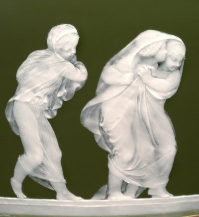 Detail from a pair of vases, 