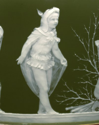 Detail from a pair of vases, 
