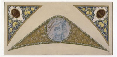 Sketch for the Fêtes staircase at Paris City Hall: Capricorn, between 1888 and 1898 by Luc Oliver Merson