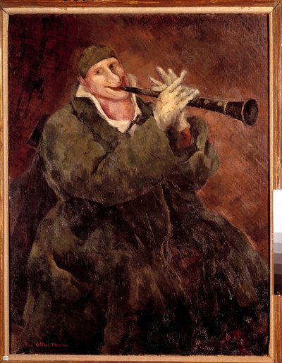 Grock Playing the Trumpet by Luc Albert Moreau