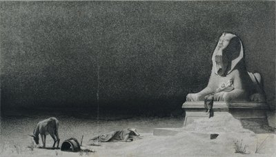 The Rest on the Flight into Egypt (recto) by Luc Olivier Merson