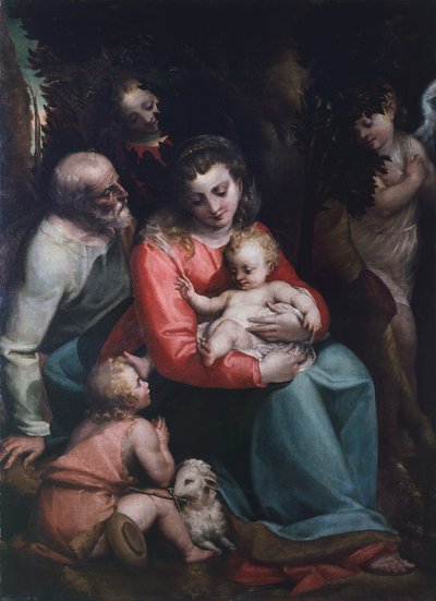 Madonna with Child and Saints by Luca Cambiaso