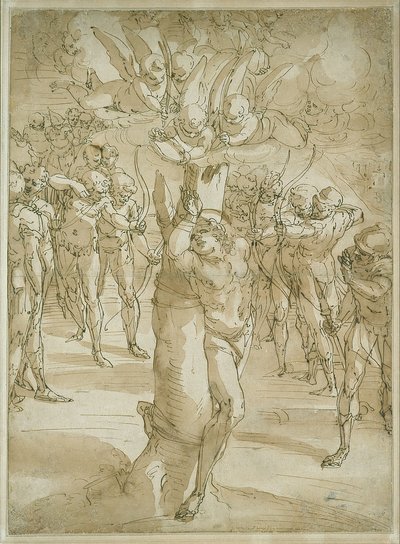 The Martyrdom of Saint Sebastian by Luca Cambiaso