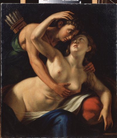 Venus and Adonis by Luca Cambiaso