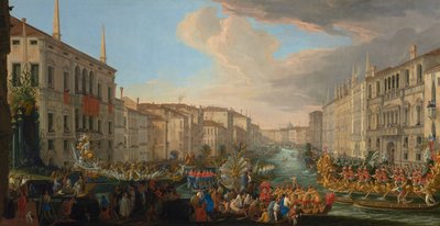 Regatta on the Grand Canal in Honor of Frederick IV, King of Denmark by Luca Carlevarijs