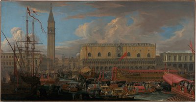 The Bucintoro Departing from the Bacino di San Marco by Luca Carlevarijs