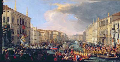 Regatta Held in Honour of Frederick VI of Denmark (1709) by Luca Carlevaris