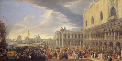 The Arrival of the Earl of Manchester in Venice, 1707-10 by Luca Carlevaris