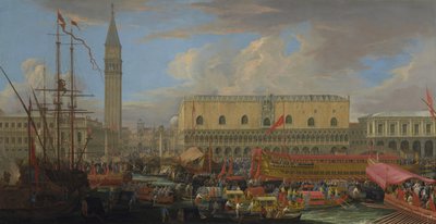 The Bucintoro Departing from the Bacino di San Marco by Luca Carlevaris