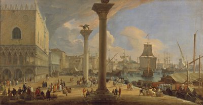 The Molo with the Ducal Palace, c. 1710 by Luca Carlevaris