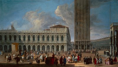The Piazzetta and the Piazza San Marco, Venice by Luca Carlevaris