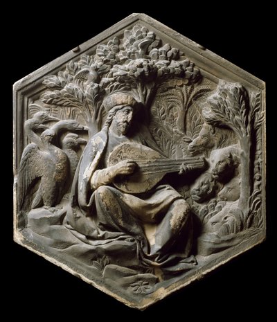 Allegory of Music as Orpheus (High Relief by Luca della Robbia) by Luca Della Robbia