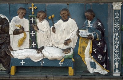 Burying the Dead (detail) by Luca Della Robbia
