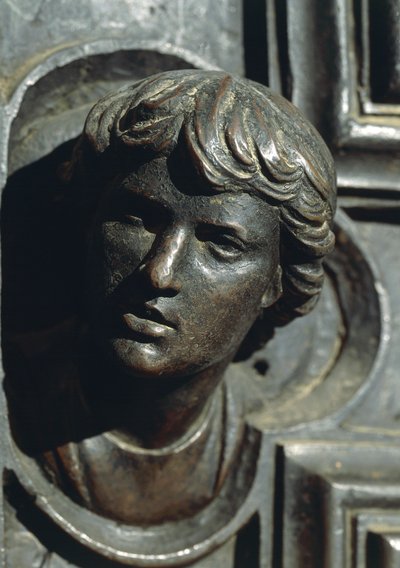 Head of Giuliano de Medici (Detail) by Luca Della Robbia