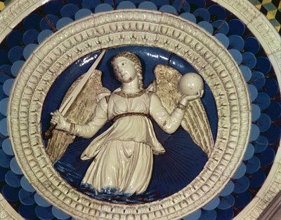 Justice, Roundal from the Tomb of the Cardinal of Portugal (detail) by Luca Della Robbia