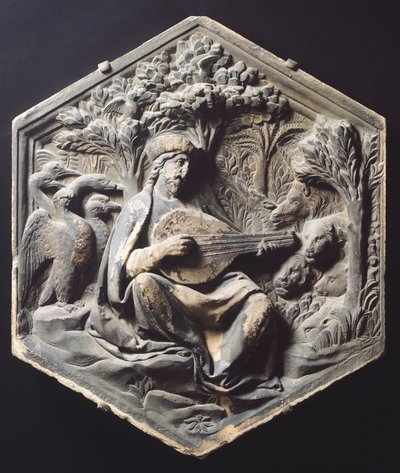 Music (Orpheus) by Luca Della Robbia
