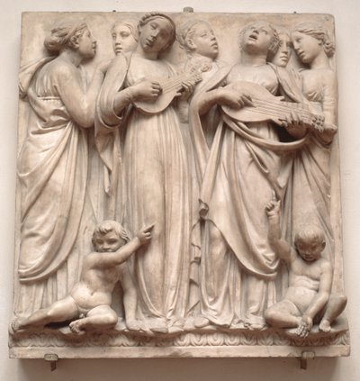 Singing Angels, Relief from the Cantoria by Luca Della Robbia