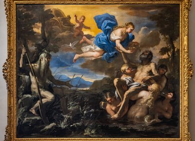 Aeneas made immortal by Venus by Luca Giordano
