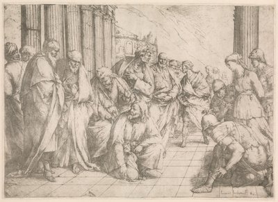 Christ and the Woman Taken in Adultery by Luca Giordano